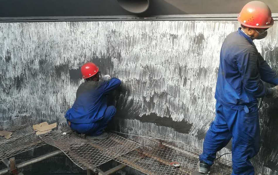 尊龙人生就是博首页特瓷圆满完成山东某钢厂料罐陶瓷内衬装置项目