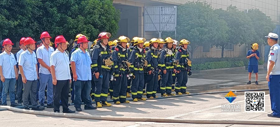 尊龙人生就是博首页起劲配合消防联合演练，共筑清静生产防线