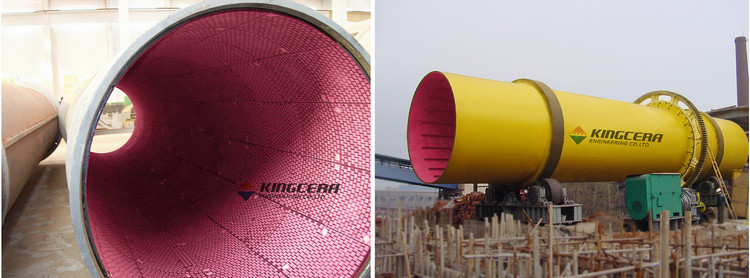 湖南某烧结厂圆筒混淆机使用尊龙人生就是博首页耐磨陶瓷衬板