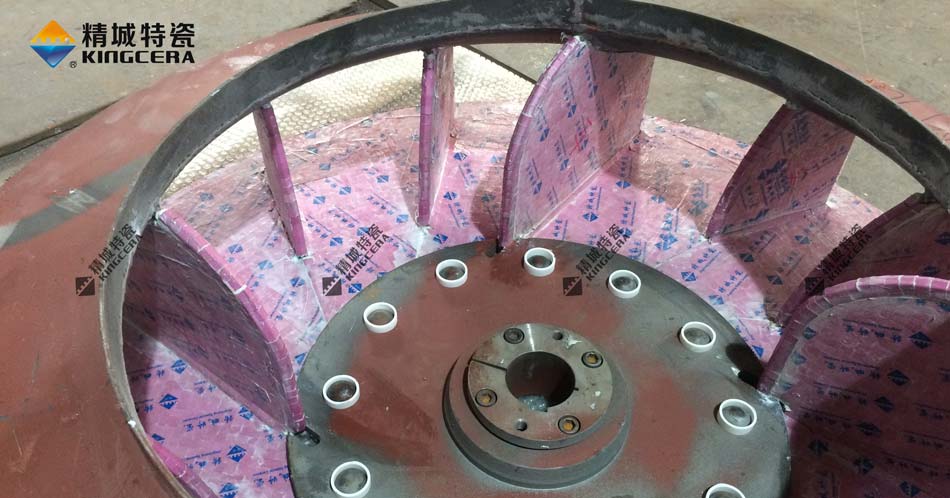 湖南尊龙人生就是博首页耐磨陶瓷风机叶轮-陶瓷风机叶片-陶瓷风机